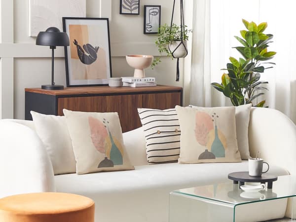 Pyntepudesæt 2 stk 45 x 45 cm Multifarvet Puder til Sofa Indendørs pyntepuder puder