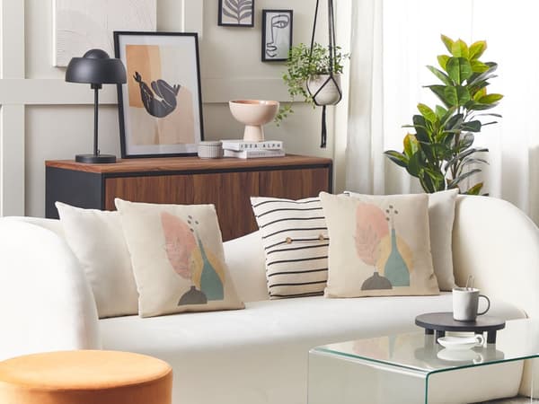 Pyntepudesæt 2 stk 45 x 45 cm Multifarvet Puder til Sofa Indendørs pyntepuder puder