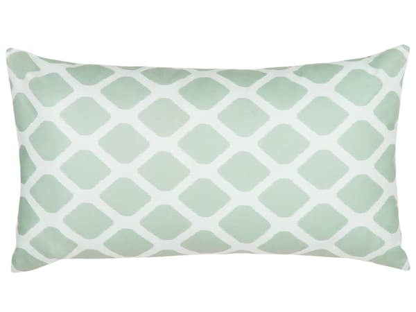 Ulkotyyny mintunvihreä/valkoinen 70 x 40 cm polyesteri irrotettava päällinen UV-kestävä vettähylkivä