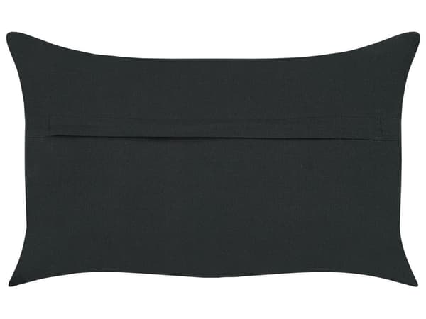Pyntepude grå Bomuld Polypropylen 30x50 cm Boho Rustik Tekstureret Design Mønster Rektangulær Stue Indretning