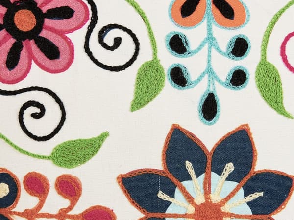 Koristetyyny monivärinen puuvilla villa 50 x 50 cm 2 kpl setti irrotettava päällinen boho-tyyli