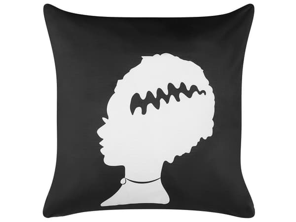 Koristetyyny mustavalkoinen 45 x 45 x 12 cm sametti 2 kpl Frankensteinin morsian neliö halloween