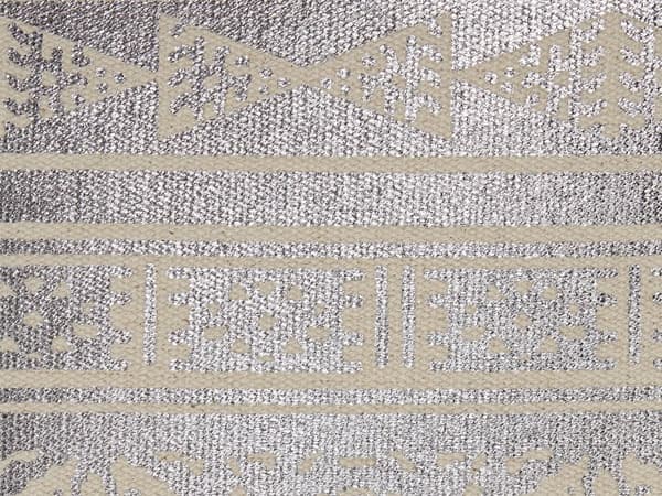 Koristetyyny hopea puuvilla 50 x 50 cm geometrinen kuvio glamour-tyyli