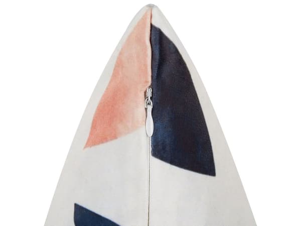 Pyntepuder Hvid Multifarvet Velour Sæt 45 x 45 cm Små Flotte Firkantede Bløde Sofapuder til Stue Bladmønster Puder til Seng Boho Soveværelse