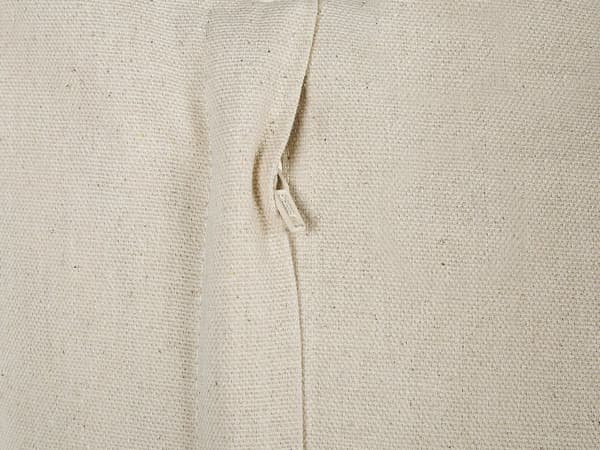 Koristetyyny beige harmaa 45 x 45 x 10 cm puuvilla polyesteri 2 kpl tupsut boho rustiikkinen