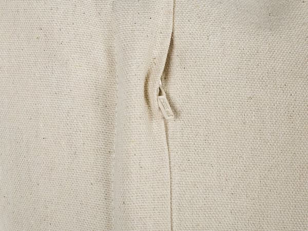 Koristetyyny beige harmaa 45 x 45 x 10 cm puuvilla 2 kpl raidallinen tupsut boho rustiikkinen