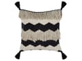Pikkukuva 5 / 9: Koristetyyny beige musta 45 x 45 x 10 cm puuvilla polyesteri 2 kpl geometrinen kuvio tupsut boho