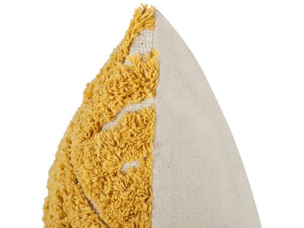 Koristetyyny sinapinkeltainen 45 x 45 x 10 cm puuvilla polyesteri 2 kpl geometrinen kuvio boho moderni