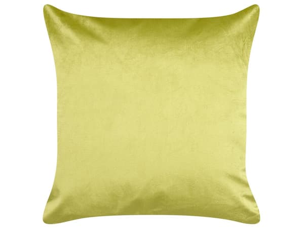 Koristetyyny vaaleanvihreä 45 x 45 x 10 cm sametti kultainen lehtikuvio 2 kpl glamour