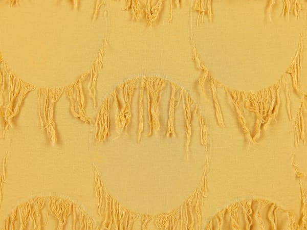 Pyntepude Gult stof 45 x 45 cm med kvaster Boho Retro Decor Accessories