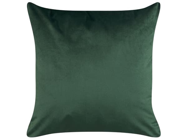 Koristetyyny tummanvihreä 45 x 45 x 10 cm sametti kultainen lehtikuvio 2 kpl glamour