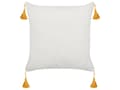 Pikkukuva 5 / 7: Koristetyyny beige keltainen 45 x 45 x 10 cm polyesteri 2 kpl kukkakuvio moderni