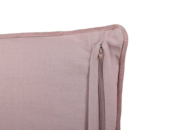 Pyntepude Lyserød Velour Bomuld 45 x 45 cm Dekorativ Lille Firkantet Sofapude til Stuen Blomster Mønster Pude til Soveværelse Tilbehør