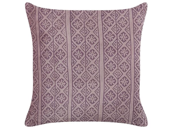 Pyntepude Lyserød Velour Bomuld 45 x 45 cm Dekorativ Lille Firkantet Sofapude til Stuen Mønstret Pude til Soveværelse Tilbehør