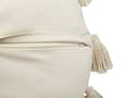 Miniatyrbillede 6 af 7: Sæt med 2 Pyntepuder Beige Bomuld 45 cm Rund med kvaster Moderne Boho Decor Accessories