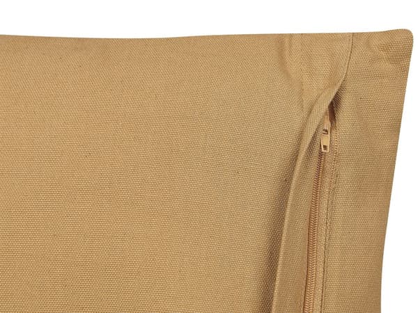 Pyntepude Beige Hvid Bomuld 45 x 45 cm Lille Flot Firkantet Blød Sofapude til Stuen Stribet Pude til Sengen Boho Retro Tilbehør Soveværelse