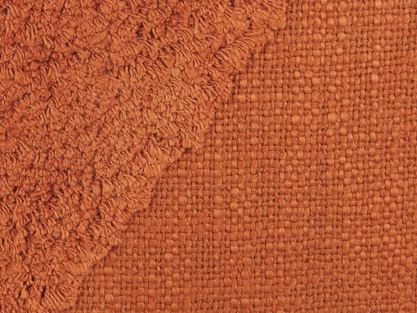Pyntepude Orange Bomuld 45 x 45 cm Lille Flot Firkantet Blød Sofapude til Stuen Boucle Pude Kvaster til Sengen Boho Retro Tilbehør Soveværelse