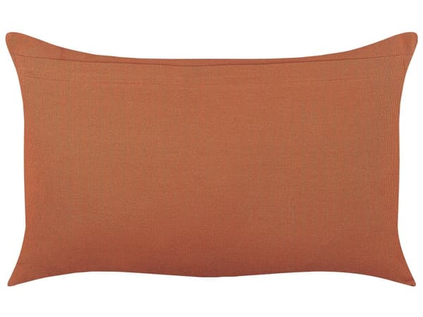 Sæt med 2 pyntepuder Orange bomuld 35 x 55 cm geometrisk mønster Boho dekorationstilbehør