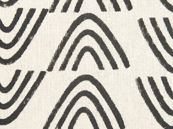 Sæt med 2 dekorative puder hvid og sort bomuld 45 x 45 cm geometrisk mønster folietryk Boho dekorationstilbehør