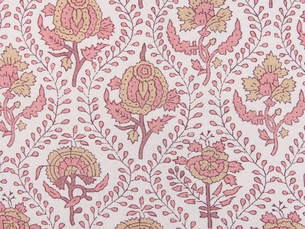 Pyntepude Rød Hvid Bomuld 45 x 45 cm Lille Flot Firkantet Blød Sofapude til Stuen Blomstret Pude til Sengen Boho Retro Tilbehør Soveværelse