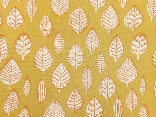 Pyntepude Gul Bomuld 45 x 45 cm Lille Flot Firkantet Blød Sofapude til Stuen Blade Mønster Pude til Sengen Boho Retro Tilbehør Soveværelse