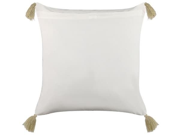 Pyntepude Flerfarvet bomuld 45 x 45 cm Geometrisk mønster kvaster Håndlavet aftageligt betræk med fyld Boho Style