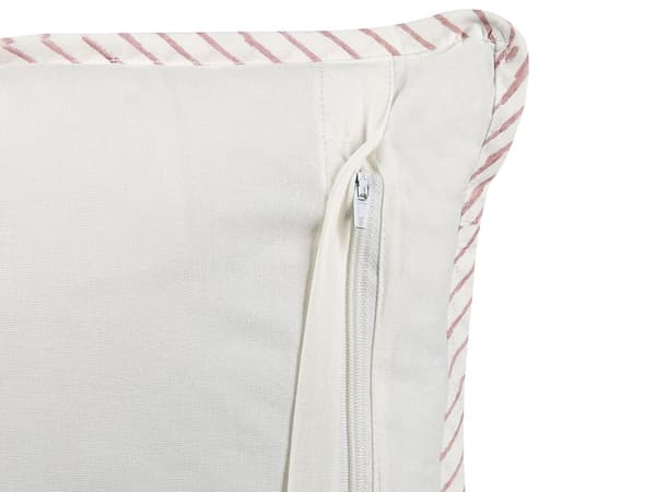 Sæt med 2 puder flerfarvet bomuld 45 x 45 cm Blomstermønster Håndlavet aftageligt betræk med fyld Boho Style