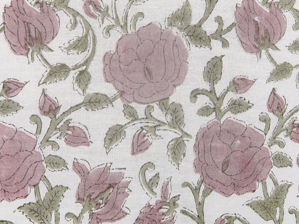 Sæt med 2 puder flerfarvet bomuld 45 x 45 cm Blomstermønster Håndlavet aftageligt betræk med fyld Boho Style