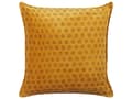 Miniatyrbillede 1 af 6: Dekorativ pude Orange Fløjl 45 x 45 cm Solmønster Bloktrykt Boho Decor Accessories