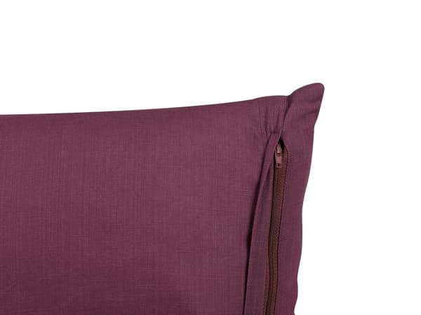 Koristetyyny purppura 45 x 45 x 10 cm pellava puuvilla 2 kpl neliö vetoketju moderni