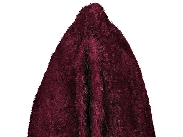 Pyntepude Burgundy Polyester 45 x 45 cm Boho Design Dekorationstilbehør