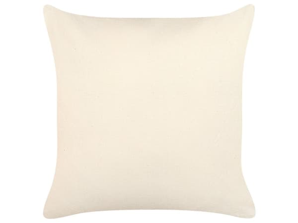 Sæt med 2 Pyntepuder Beige og Blå Bomuld 45 x 45 cm Boho Design Dekorationstilbehør