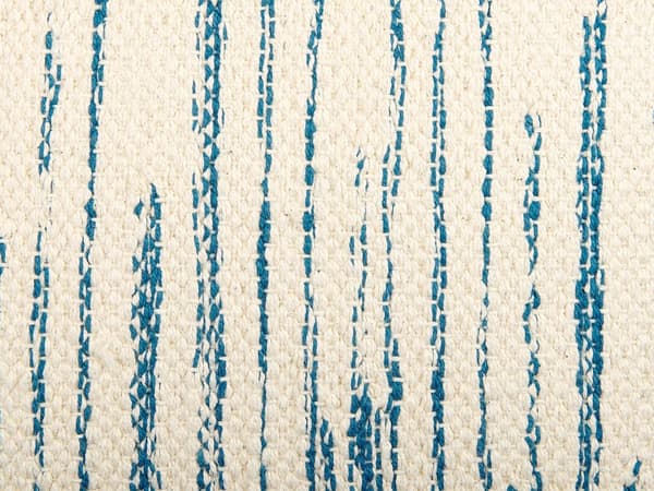 Sæt med 2 Pyntepuder Beige og Blå Bomuld 45 x 45 cm Boho Design Dekorationstilbehør