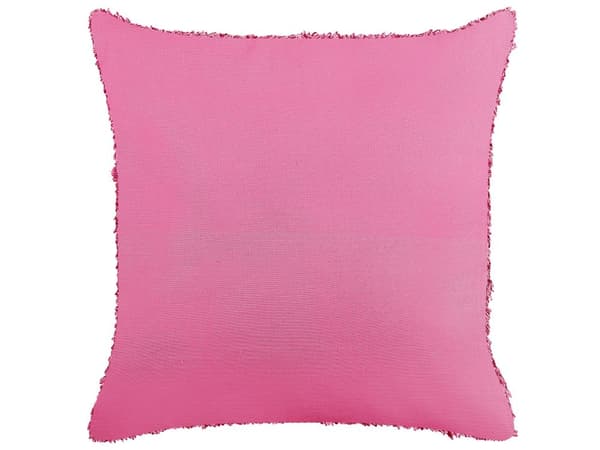 Koristetyyny vaaleanpunainen 45 x 45 x 14 cm puuvilla 2 kpl tuftattu neliö geometrinen kuvio boho moderni