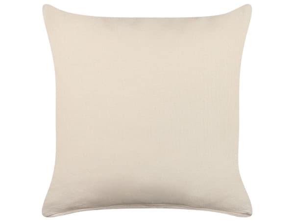 Koristetyyny beige 45 x 45 x 14 cm puuvilla polyesteri 2 kpl neliö vetoketju moderni boho