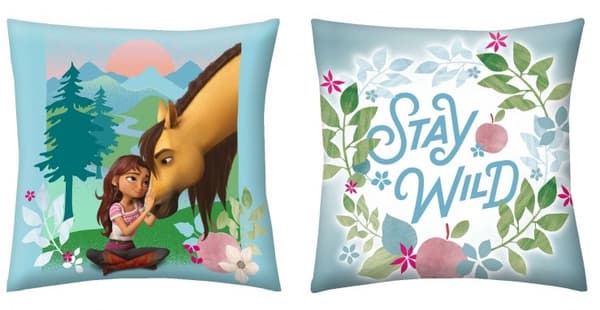 Hästar Spirit ''Stay Wild'' Prydnadskudde