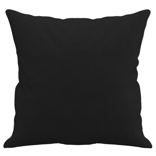 vidaXL Prydnadskuddar 2 st svart 40x40 cm mikrofibertyg