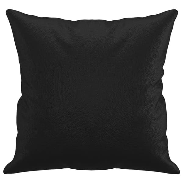 vidaXL Prydnadskuddar 2 st svart 40x40 cm konstläder
