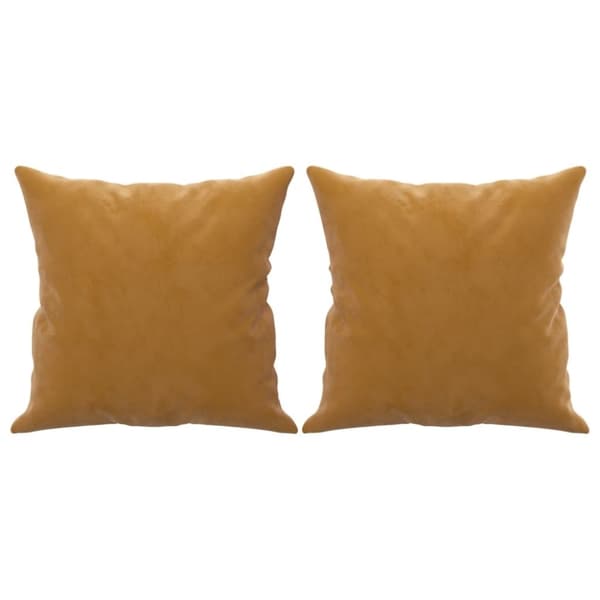 vidaXL Prydnadskuddar 2 st brun 40x40 cm sammet