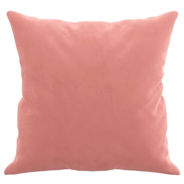 vidaXL Prydnadskuddar 2 st rosa 40x40 cm sammet