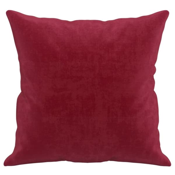 vidaXL Prydnadskuddar 2 st vinröd 40x40 cm sammet