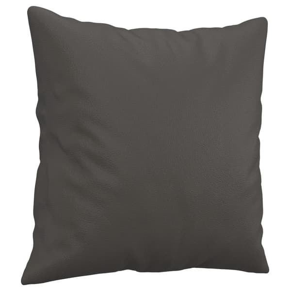 vidaXL Prydnadskuddar 2 st grå 40x40 cm konstläder