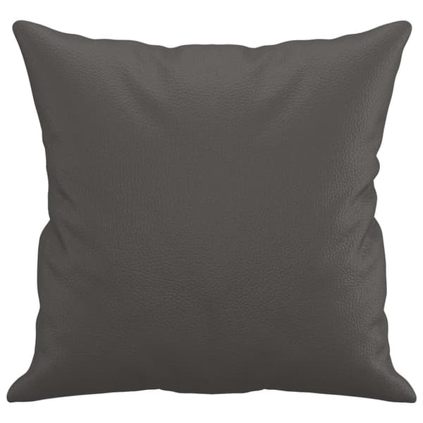vidaXL Prydnadskuddar 2 st grå 40x40 cm konstläder