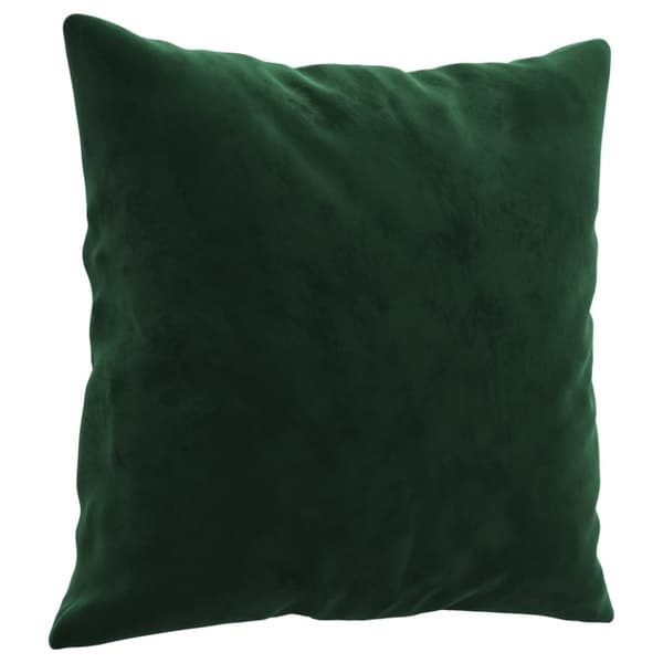 vidaXL Prydnadskuddar 2 st mörkgrön 40x40 cm sammet