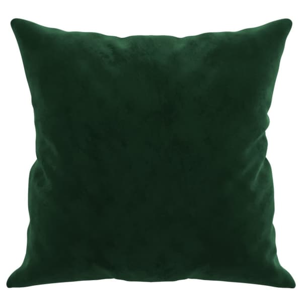 vidaXL Prydnadskuddar 2 st mörkgrön 40x40 cm sammet
