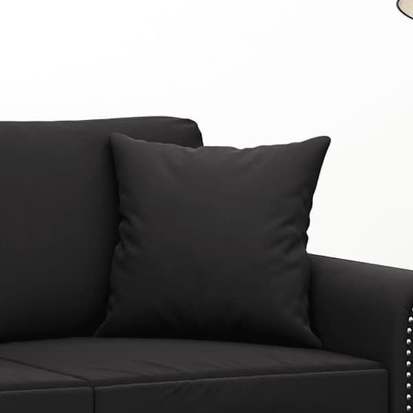 vidaXL Prydnadskuddar 2 st svart 40x40 cm sammet