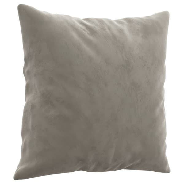 vidaXL Prydnadskuddar 2 st ljusgrå 40x40 cm sammet