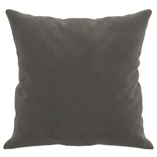 vidaXL Prydnadskuddar 2 st grå 40x40 cm sammet