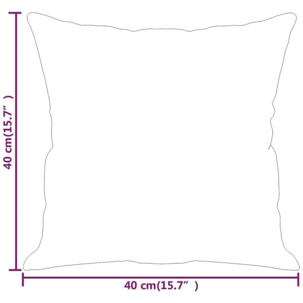 vidaXL Prydnadskuddar 2 st grå 40x40 cm sammet