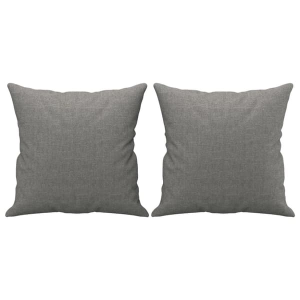 vidaXL Prydnadskuddar 2 st mörkgrå 40x40 cm tyg